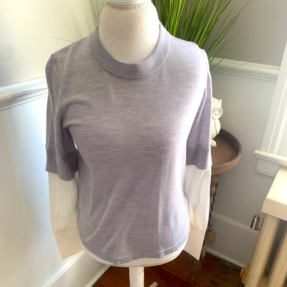 Veronica Beard M Roscoe Mixed Media Sweater
